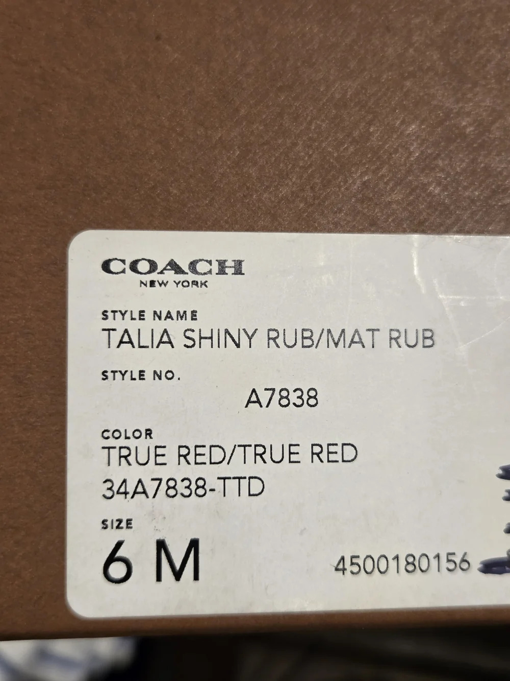 Coach Talia True Red Rain Boots with Gold Hardware